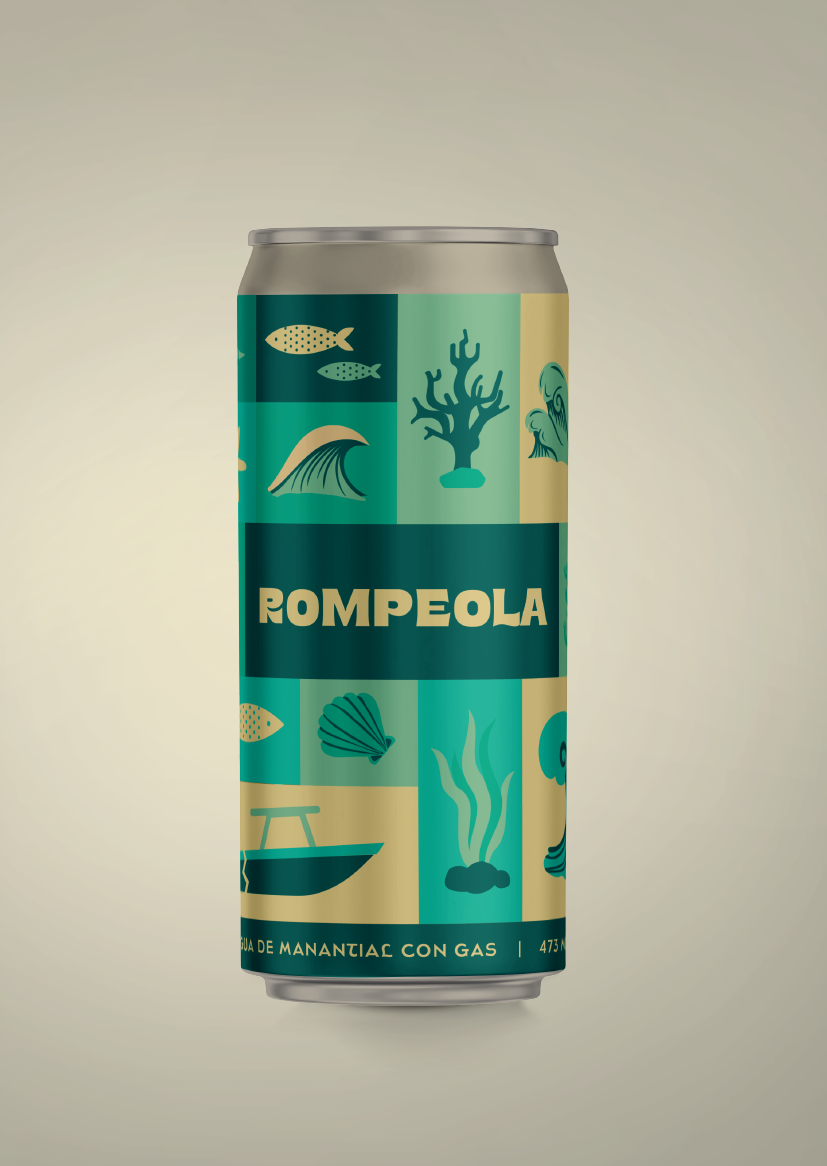 Agua de manantial con gas 473 ml