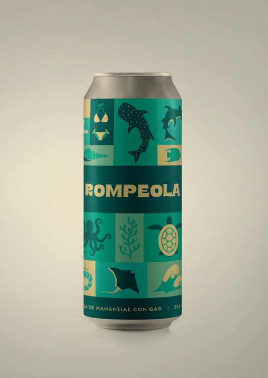 Agua de manantial con gas 355 ml